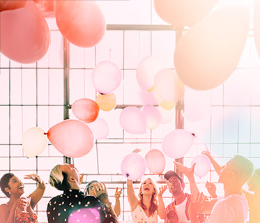 Events dans une enterprise avec balons